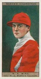 1927 Ogden's Jockeys and Owners' Colours #48 Mornington Wing Front